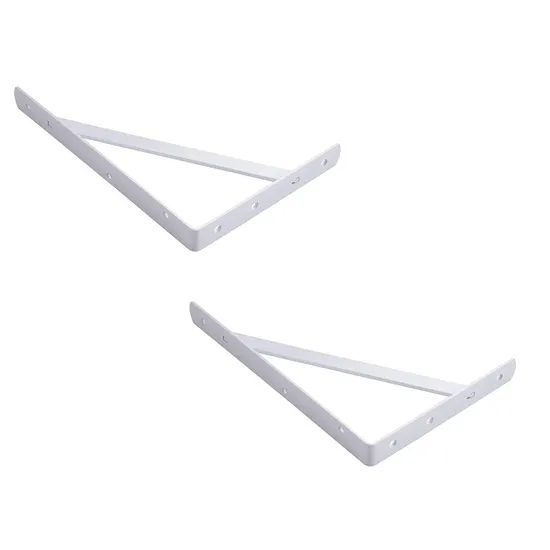 Wall Support Brackets Floating Shelf Steel Reinforced Metal Single-Side Triangle Bracket