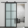 Hot Sale Steel Framed Glass Doors with Barn Door Kits