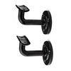 Armrest Bracket Wall Mount Removable Cast Iron Pipe Steel Metal Black Bracket