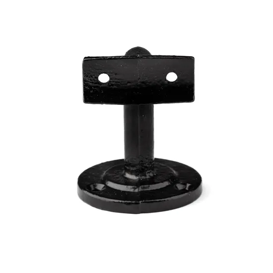 Armrest Bracket Wall Mount Removable Cast Iron Pipe Steel Metal Black Bracket