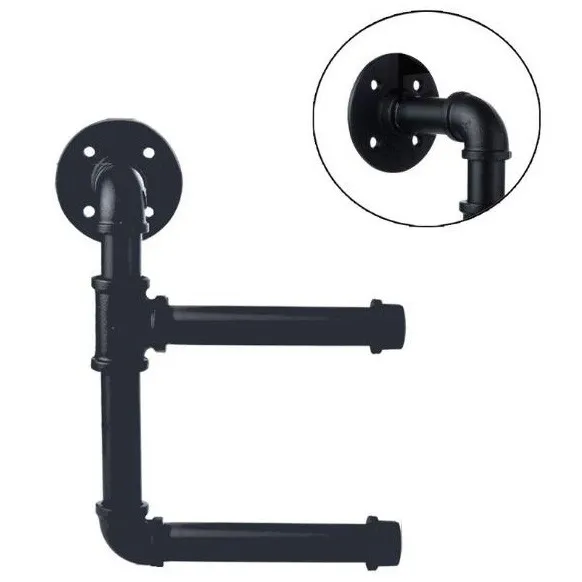 Funny Wall Mounted Bathroom Toilet Water Tube Paper Holder Shelf Bracket