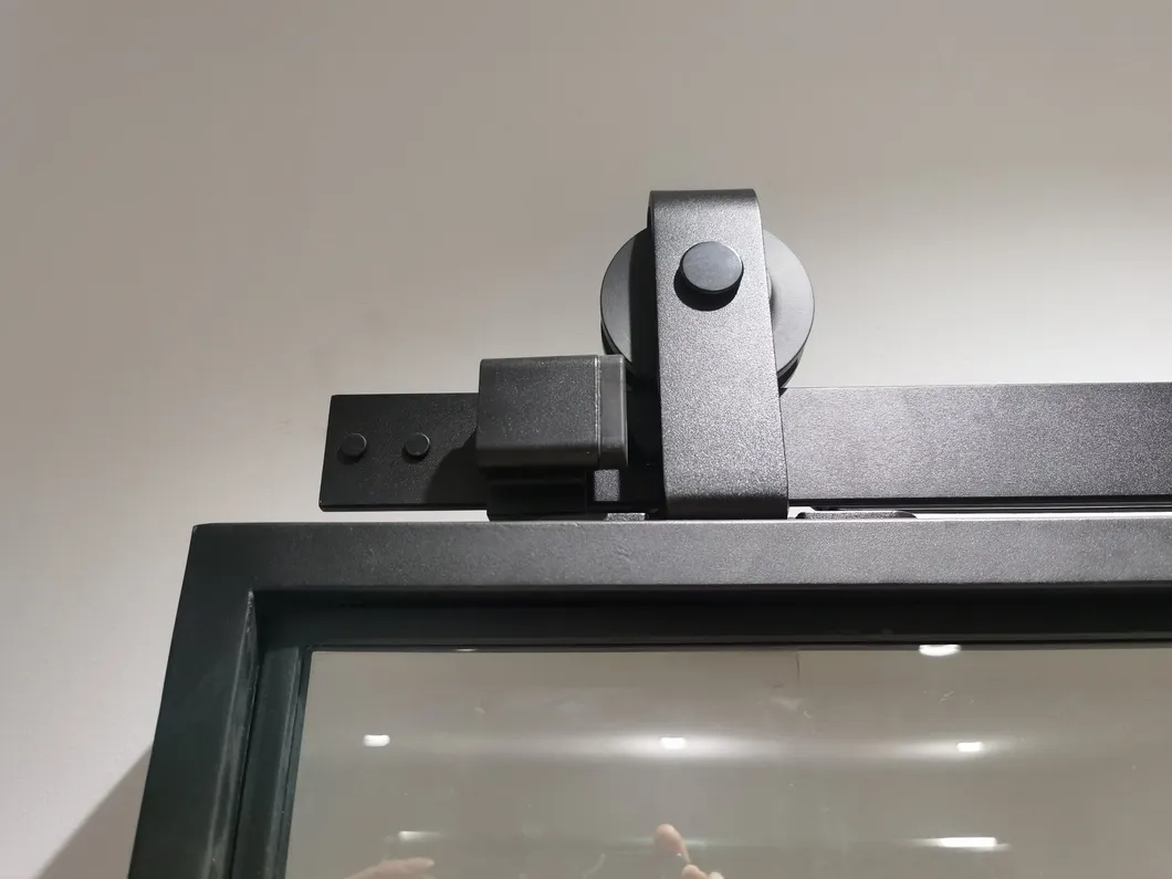 Steel Frame Sliding Glass Door Double Grid Door