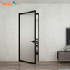Commercial Home Alu-Framed Hinged Swing Door with Frosted Glass