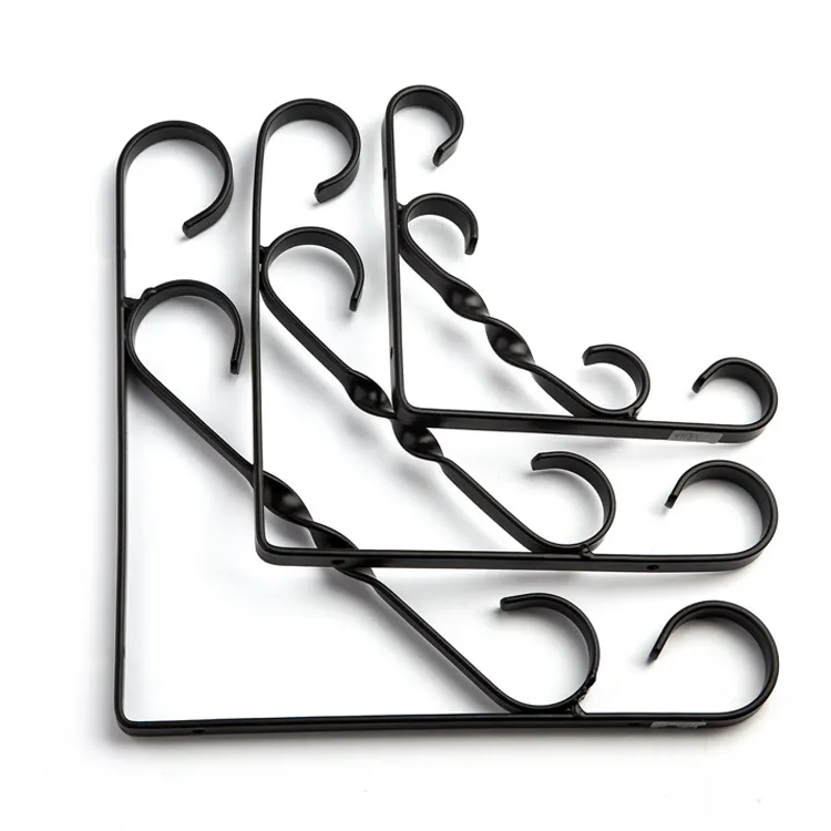 Metal Triangle Shelf Brackets Wall Fixed Load Bearing Shelf Support Brackets