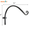 Outdoor Garden Metal Wall Hanging Plant Bracket Triangle Bracket with Rod