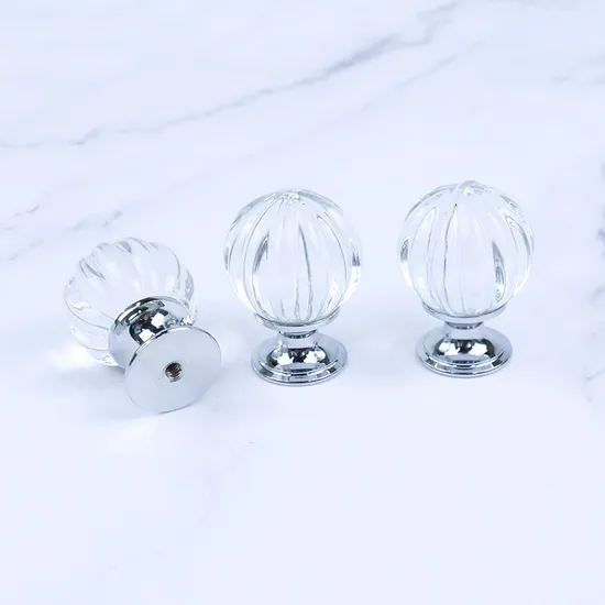 Pumpkin Shape Design Door Diamond Drawer Zinc Alloy Crystal Knobs and Handles