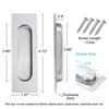 Cabinet Closet Door Small Sliding Handle Stainless Steel Door Pull Hardware