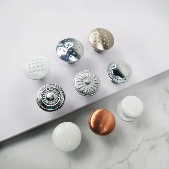 Closet Wardrobe Kitchen Pull Drawer Knob Zinc Round Cupboard Gold Cabinet Knob