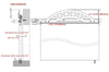 One Piece Wrought Iron Fan-Shaped Royal Roller Sliding Barn Door Hardware