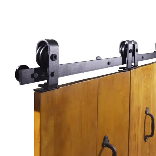 6.6FT Sliding Bifold Barn Door Hardware Kits Bifolding Door Hardware Set