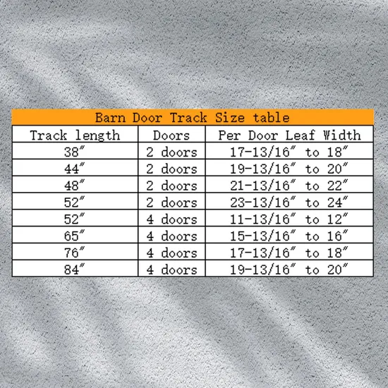 Black Track and Top Mounted Bifold Barn Door Hardware Kit