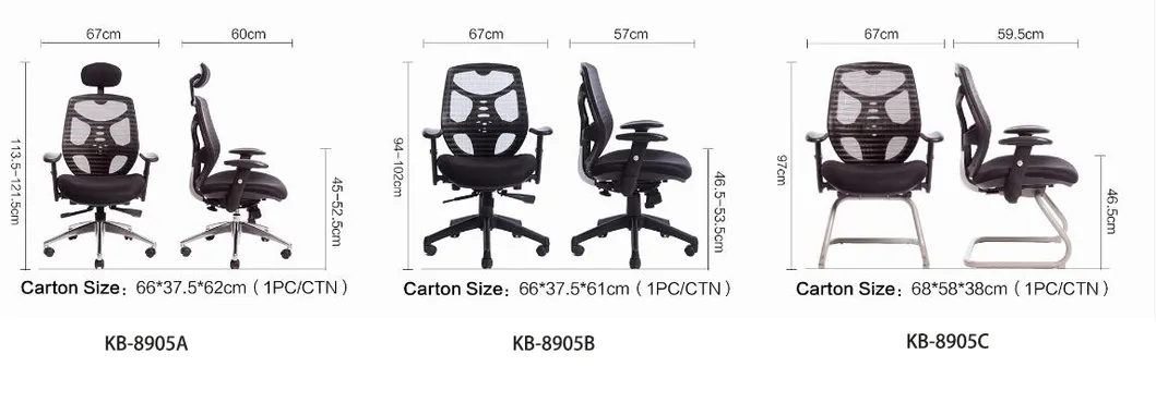 Type a Good Quality Classic Models Black Fabric Office Chair