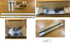 Modern Straight Roller Interior Wood Sliding Barn Door Hardware