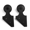 Black Modern Cabinet Track Sliding Barn Door Hardware Kits Fitting