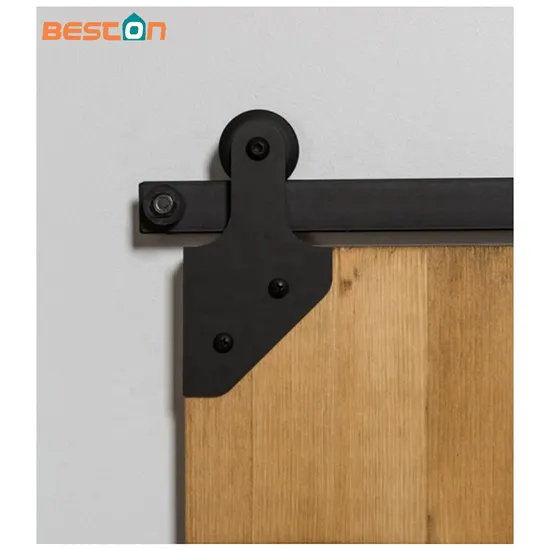 Black Modern Cabinet Track Sliding Barn Door Hardware Kits Fitting