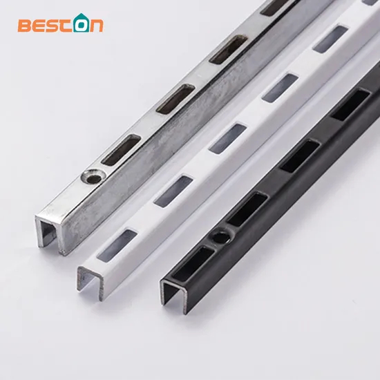Metal AA Column with Holes Wall Mounting Single Slotted Channel Upright