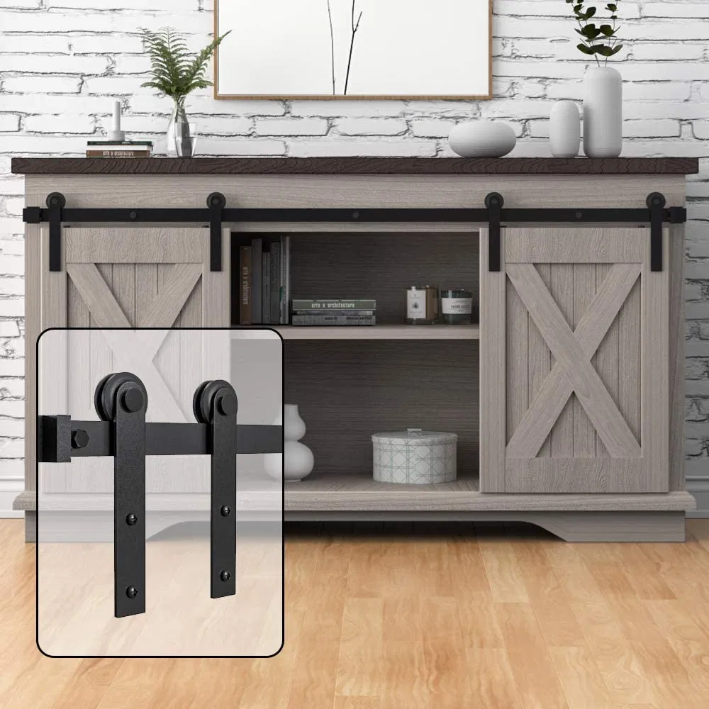 Steel Sliding Wholesale Barn Door Hardware System Concealed Sliding Door Hardware