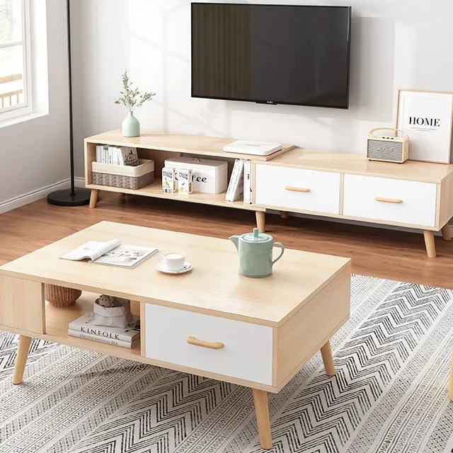 Living Room Furniture Set TV Unit Entertainment Wall Unit TV Cabinet