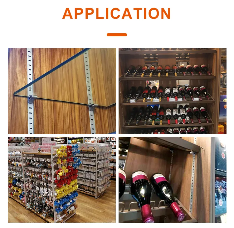 Chrome Plating Upright Channel Hanging Brackets Single Transverse Hole AA Column