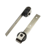 Satin Nickel Carbon Steel 2 Piece Connecting Rail J Shape Door Hanger Barn Door Hardware Kits