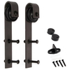 Traditional Country Classic J Shape Interior Wood Sliding Barn Door Hardware