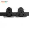 Double Sliding Track Antique Roller Barn Door Hardware for Cabinet Closet Fit