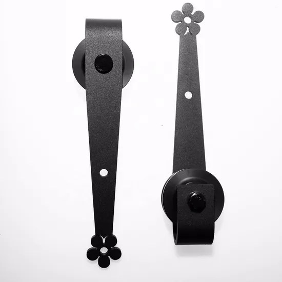 Barn Door Hardware 7FT/7.5FT/9FT Sliding Barn Door Plum Flow Shaped Track Roller