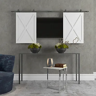 Wall Mount Sliding Barn Double Door Hardware