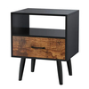 Nordic Design Modern Solid Wood Luxury Bedside Table Nightstand Side Table
