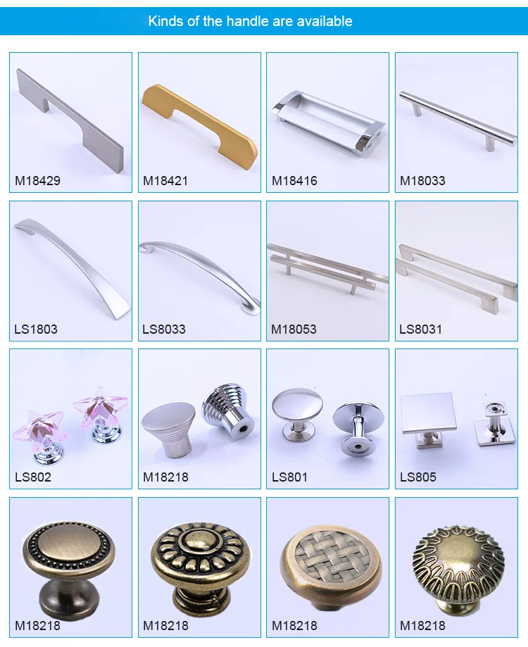 Crystal Glass Drawer Handle Zinc Alloy Crystal Door Knob Handles