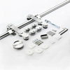 European Modern Stainless Steel Glass Door Sliding Barn Door Hardware System Kits
