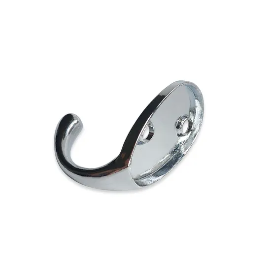 Household Chrome Display Metal Wall Hook Wall Mounted Clothes Door Hooks