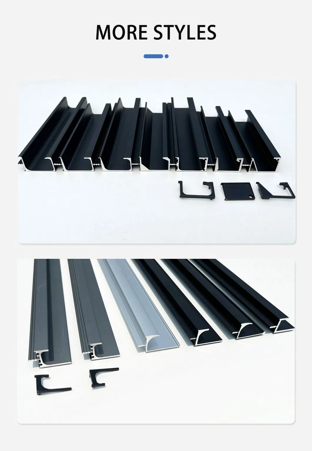 G Aluminum Materials Profile Pull Kitchen Cupboard Cabinet Hidden Shape Edge Handles