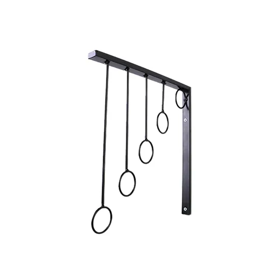 Heavy Duty Black Wall Hooks Store Display Wall Mounted Coat Rack