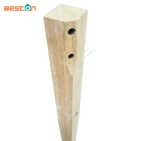 Rubber Wood Unfinished Chair Leg Solid Wood Furniture Leg