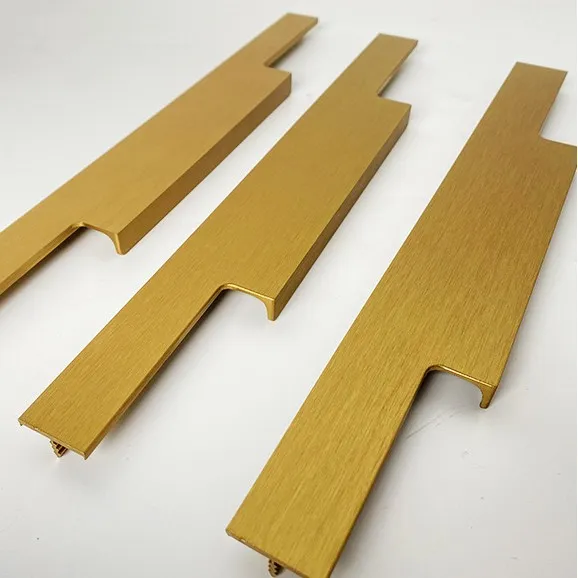 Furniture Edge Profile Handle Aluminum Kitchen Cabinet Wardrobe Door Finger Pull Handle