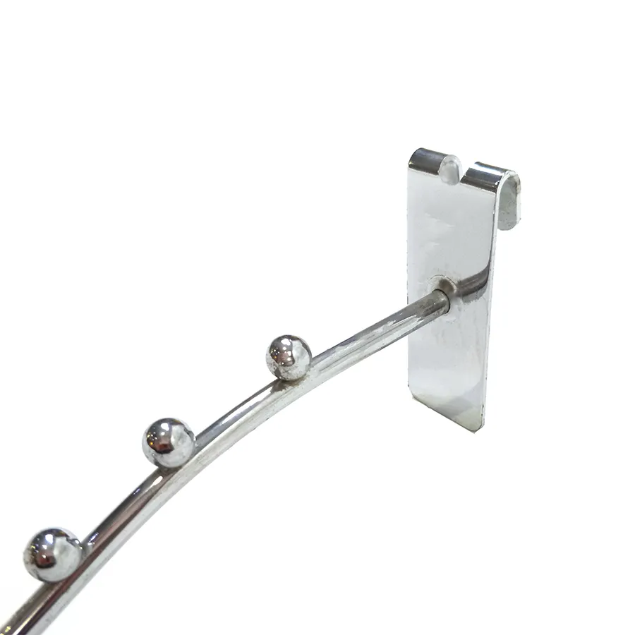 Chrome Finish Metal Wire Display Iron Waterfall Hooks for Clothes