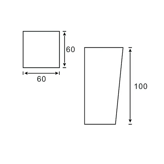 Square Type Wood Leg for Sofa Table Chair Solid Wood Bed Legs