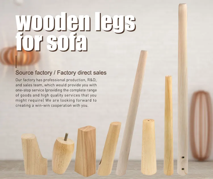 Factory Direct Wooden Legs for Sofa Wooden Sofa Legs