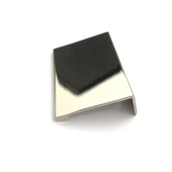 Bedroom Furniture Hardware Aluminum Alloy Chrome Kitchen Cabinet Drawer Edge Pull Handle