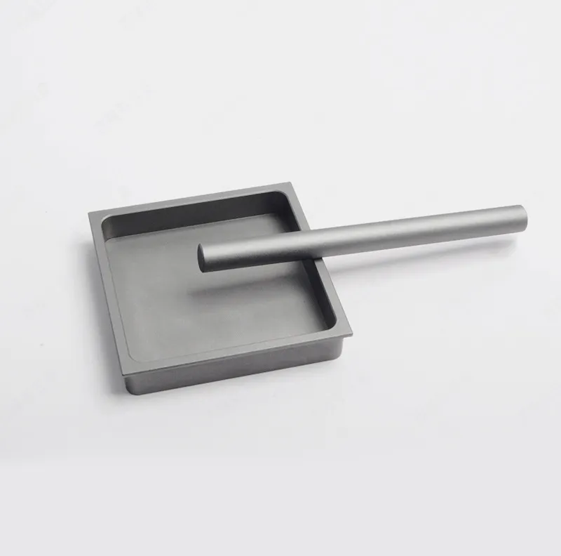 Aluminium Recessed Cabinet Square Handles Concealed Sliding Barn Door Wardrobe Pull Handle