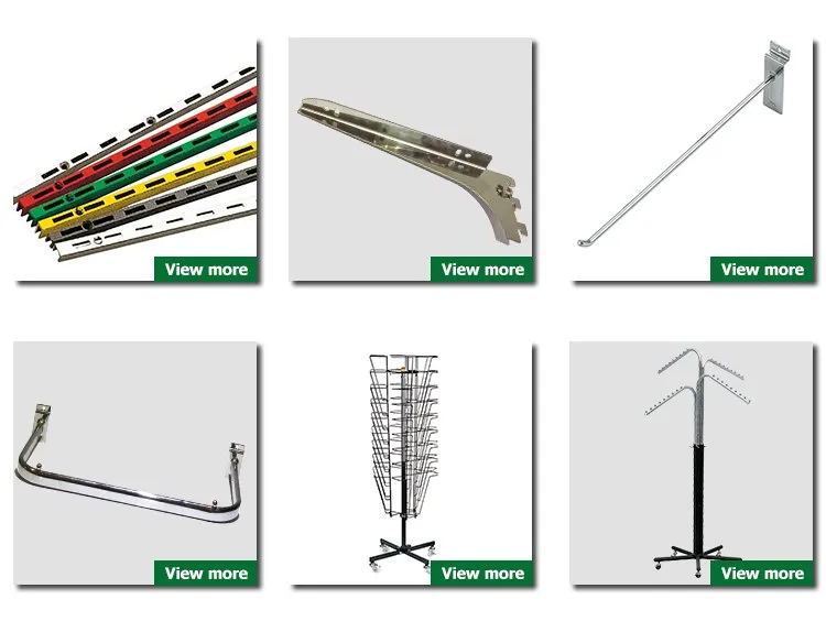Grid Panel Metal Garment Chrome Display Hook Slatgrid Peg Hooks