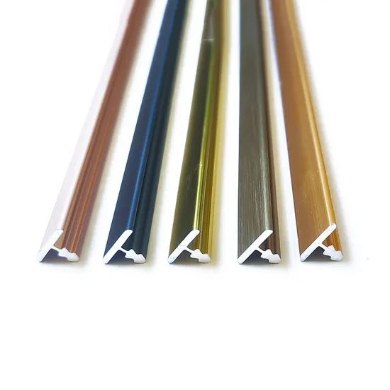 Anti Slip Decorative Profile T Shape 6mm 8mm Aluminum Metal Strips