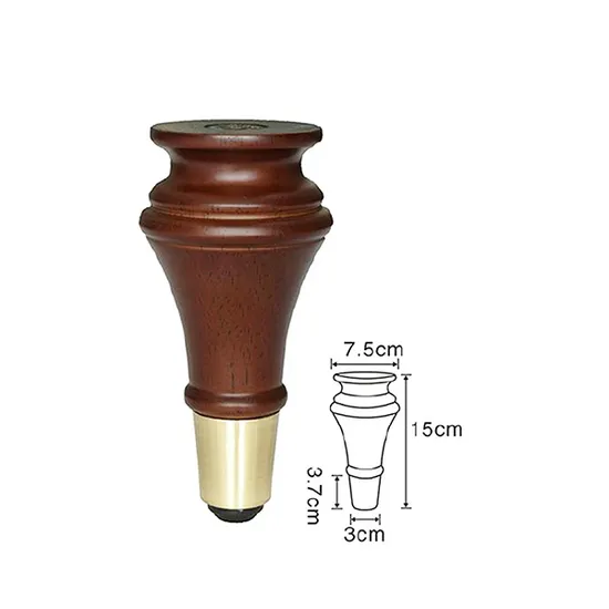 Gourd Wooden Furniture Table Chair Leg Metal Sofa Leg