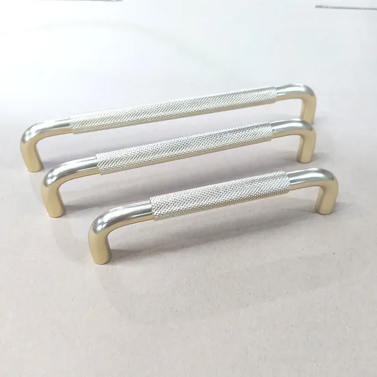 Knurled Handles U Type Aluminum Profile Furniture Wardrobe Cabinet Bar Door Pulls