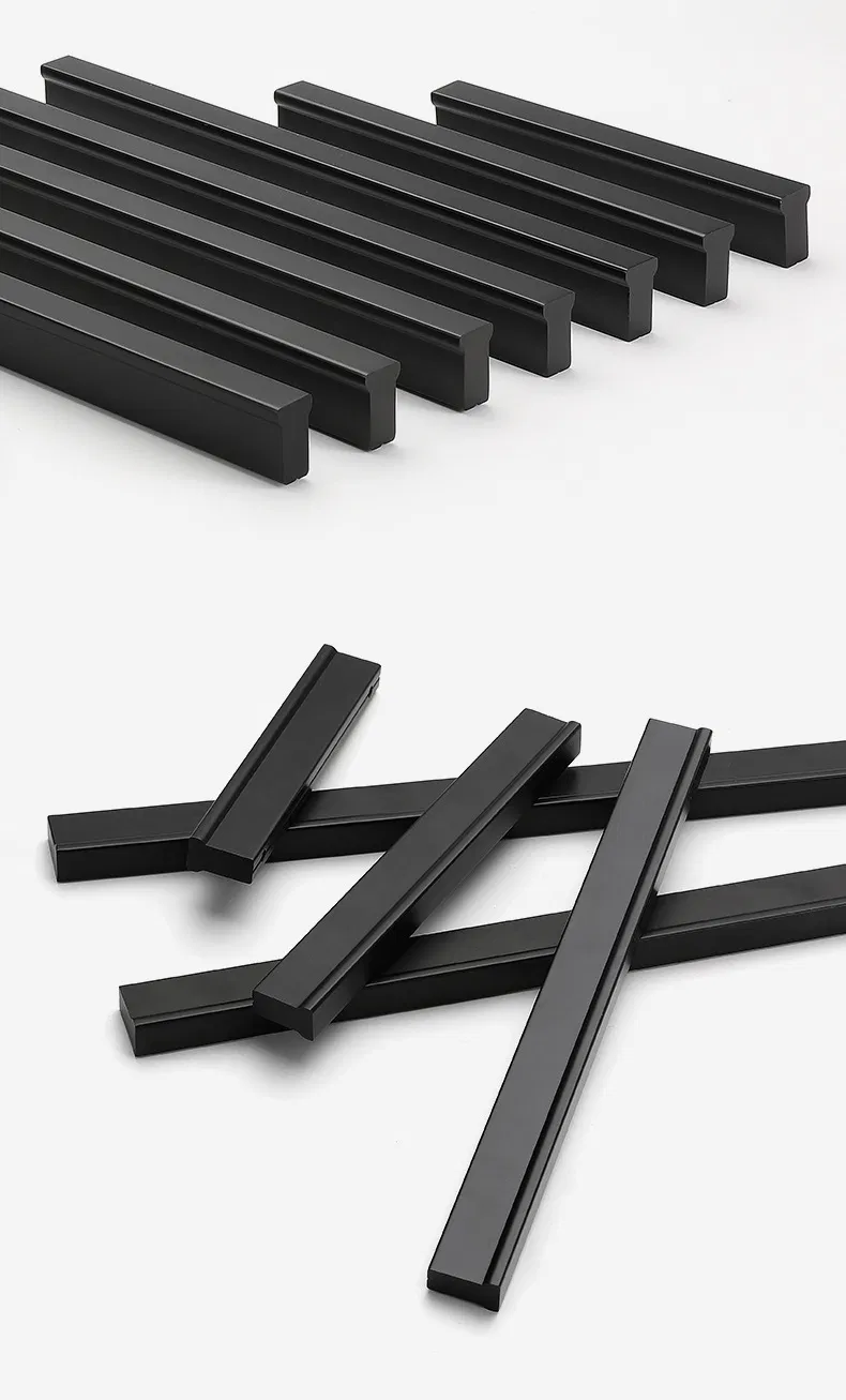 Aluminium Kitchen Handle Knob Furniture Cabinet Drawer Long Knobs Luxury Gold Handle