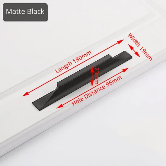 T-Shaped Furniture Door Wardrobe Handles Modern Simple Aluminum Alloy Cabinet Handles