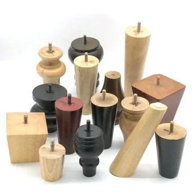 Customizable Dimensions Chair Wood Legs with Metal Cups