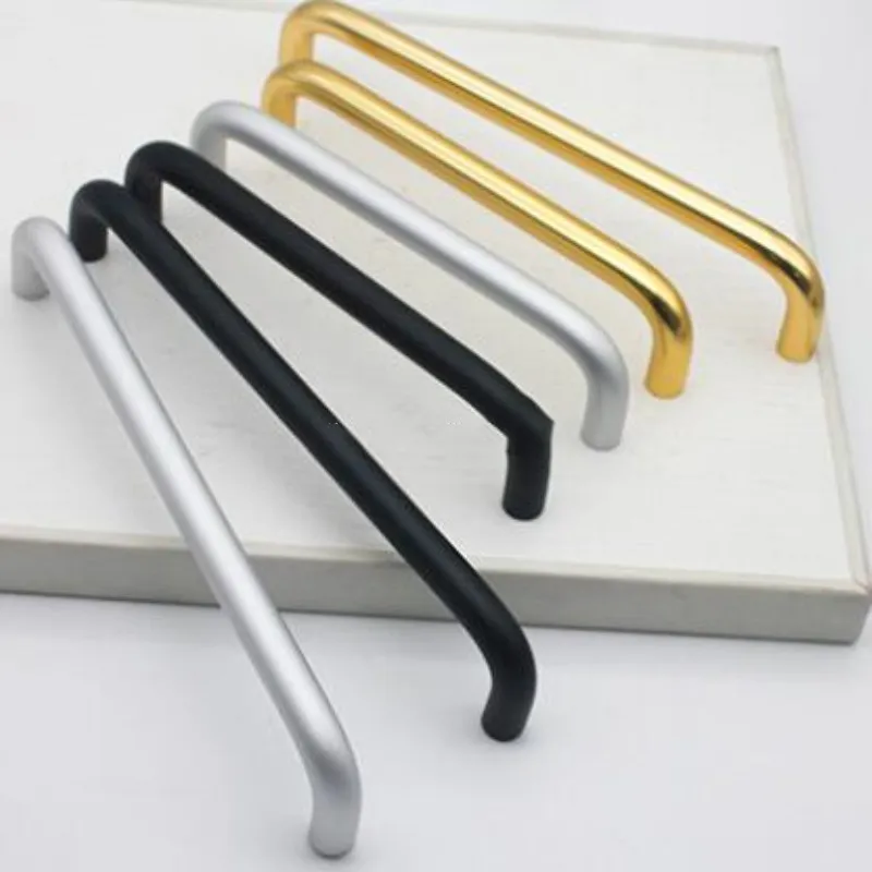 Curved Kitchen Drawer Handle Aluminum U Shape Handles