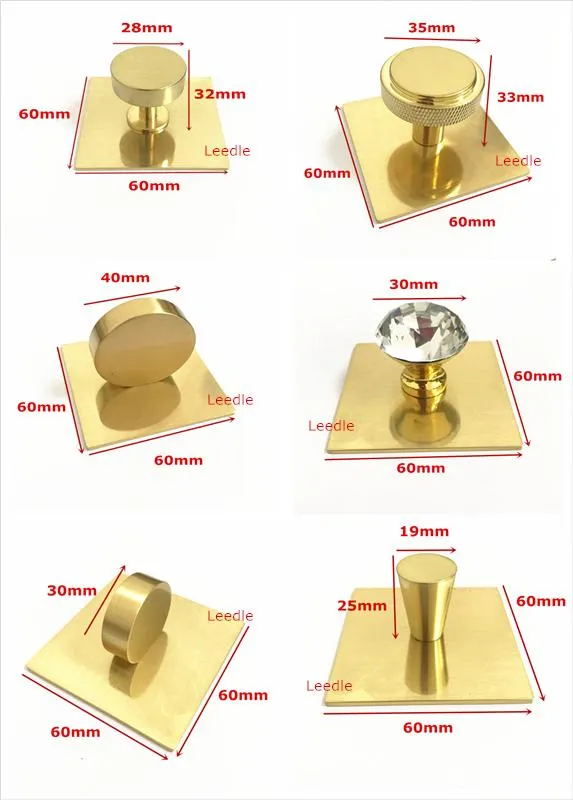 Luxury High Quality Cabinet Drawer 160mm Brass Gold Knurling Handle Pull Knob